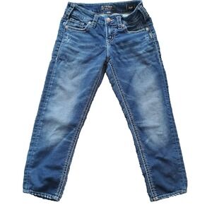 Silver Jeans Suki Mid Capri Womens W27/L 24" Joga